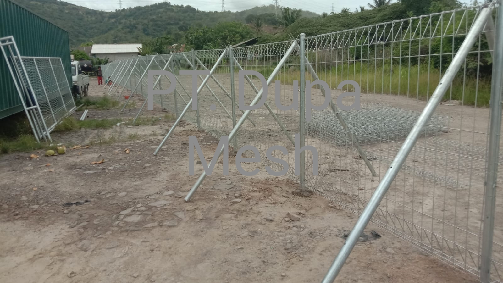 Pekerjaan Pemasangan Pagar BRC Kawasan Industri di Celegon